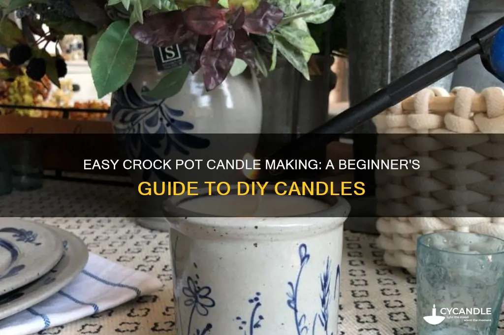 how to make candles in a crock pot