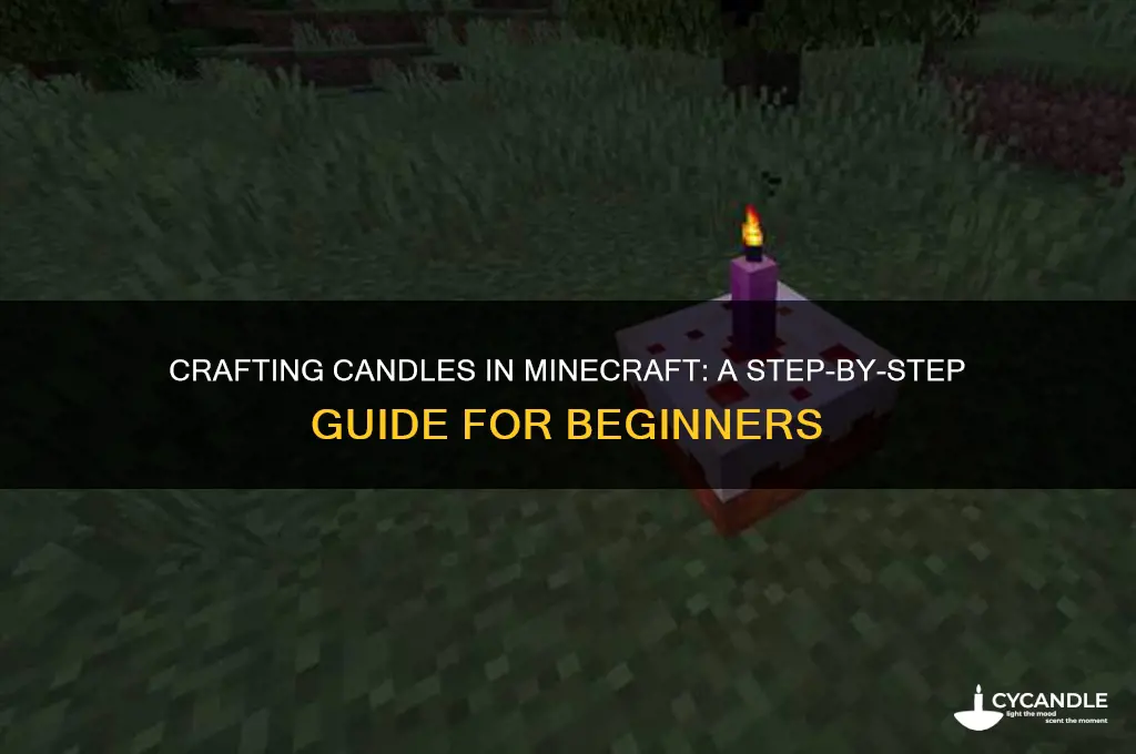 how to make candles in mc
