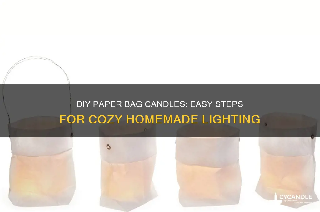 how to make candles in paper bags