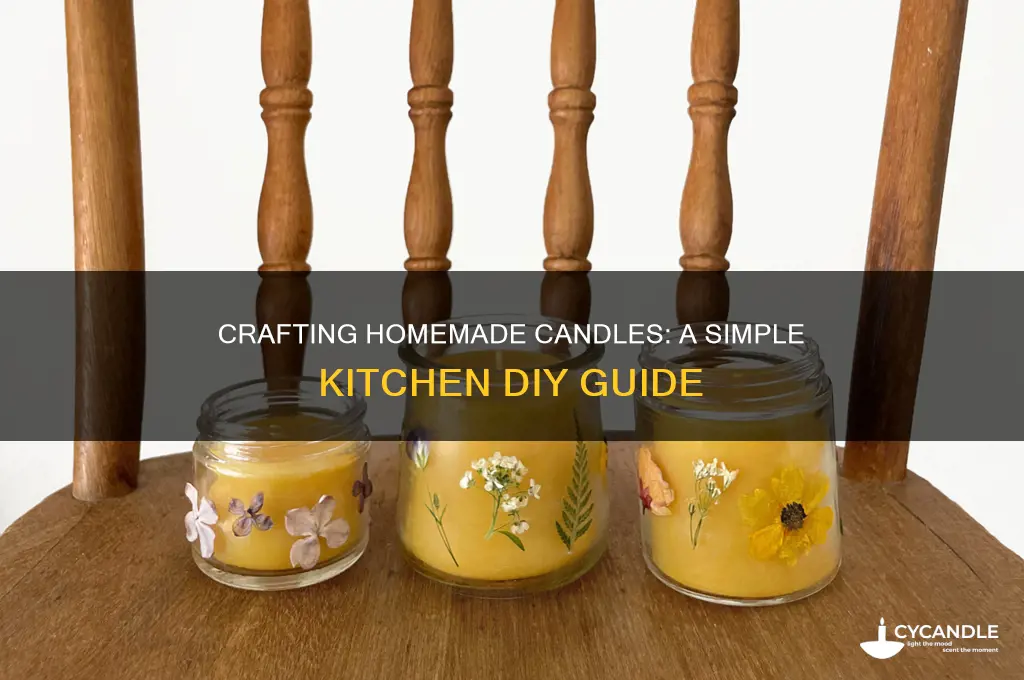 how to make candles in your own kitchen