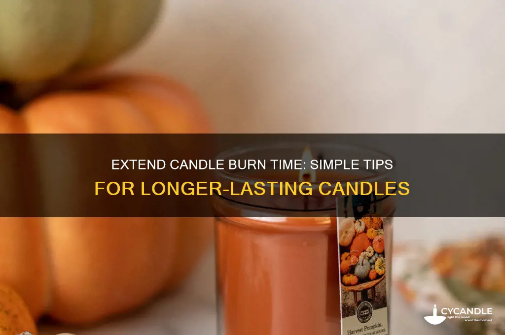 how to make candles last longer