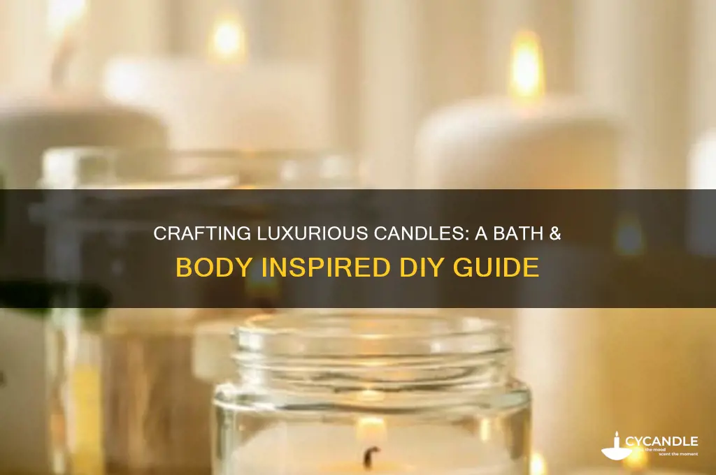 how to make candles like bath and body
