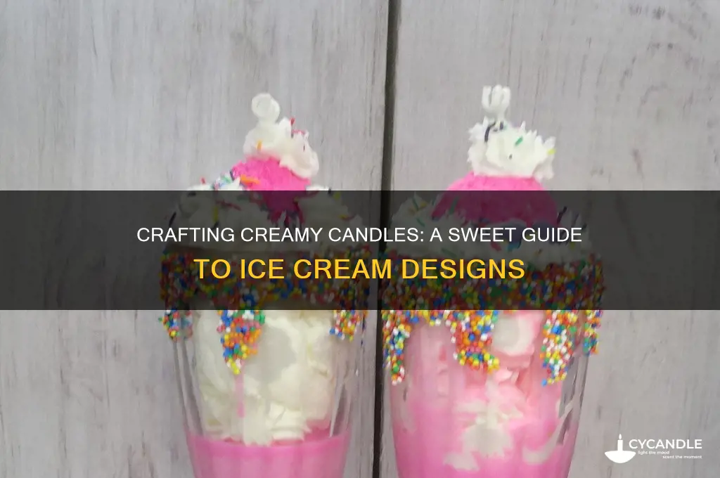 how to make candles look like ice cream
