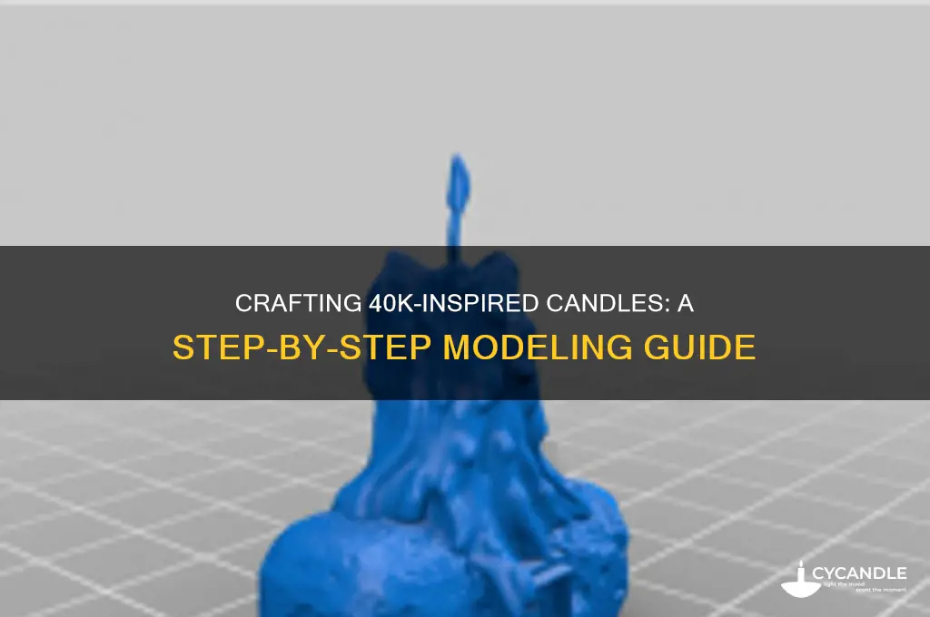 how to make candles model 40k