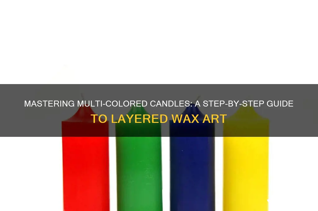how to make candles multiple colors