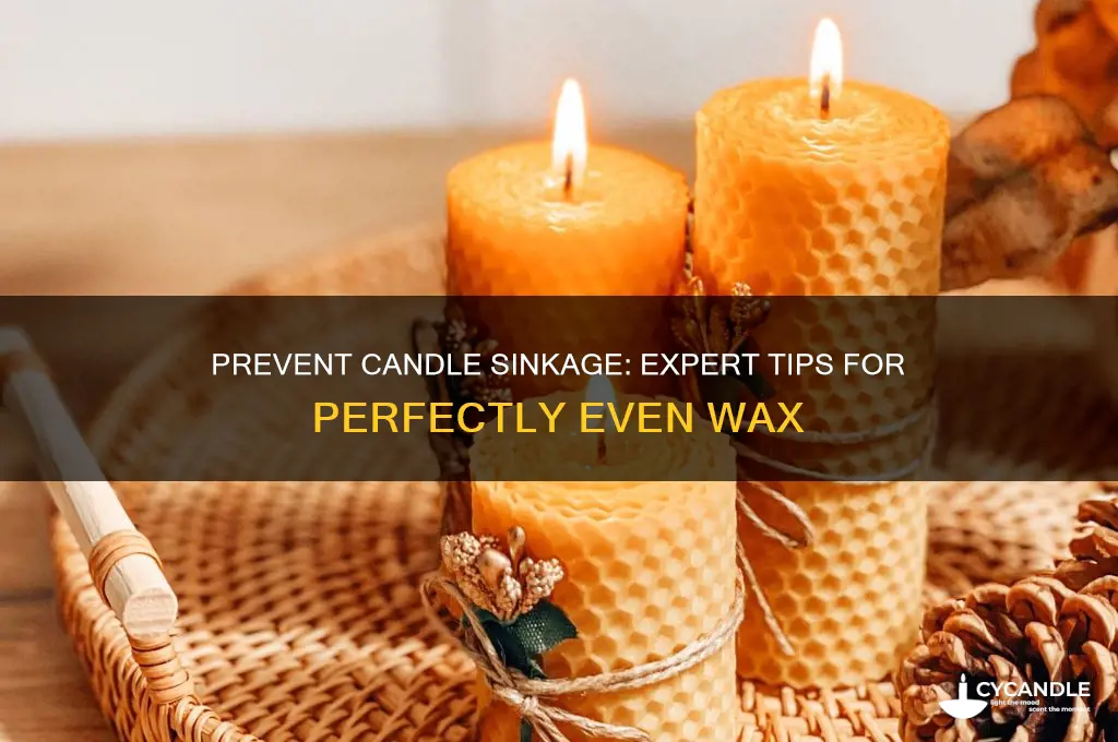 how to make candles not sink