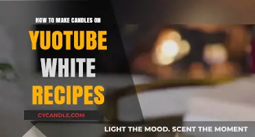 DIY Candle Making: YouTube Tutorials & White Recipes for Beginners
