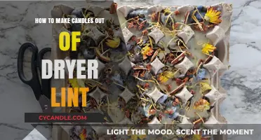 Creative Candle Making: Transform Dryer Lint into Eco-Friendly Candles