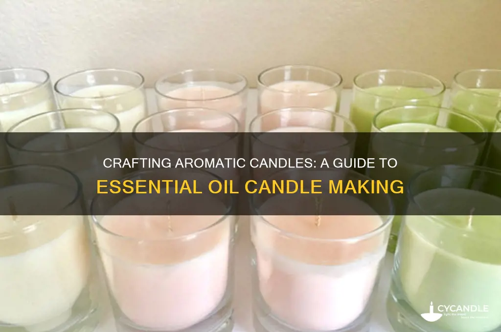 how to make candles out of essential oils