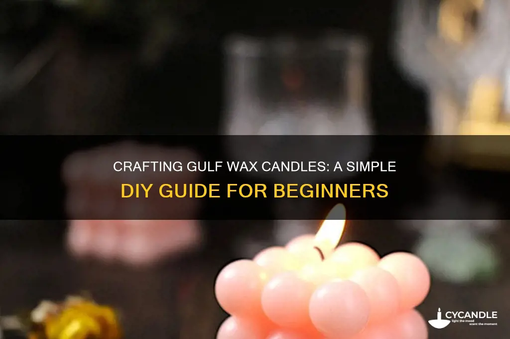 how to make candles out of gulf wax
