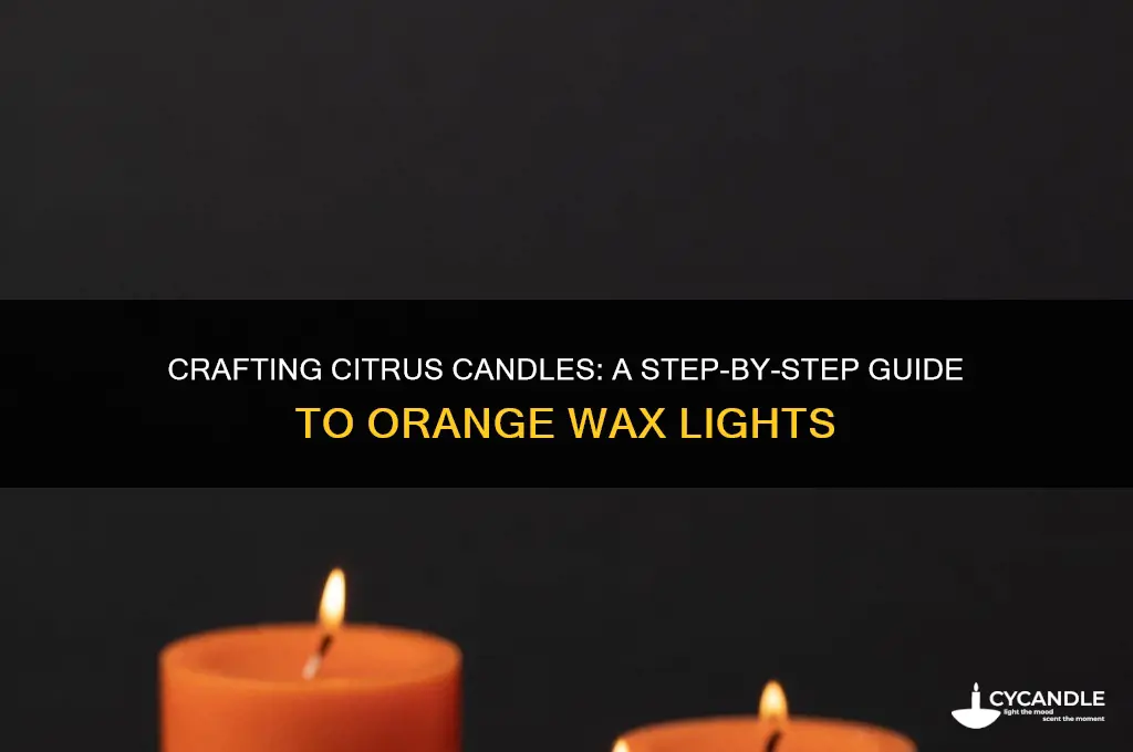 how to make candles out of oranges