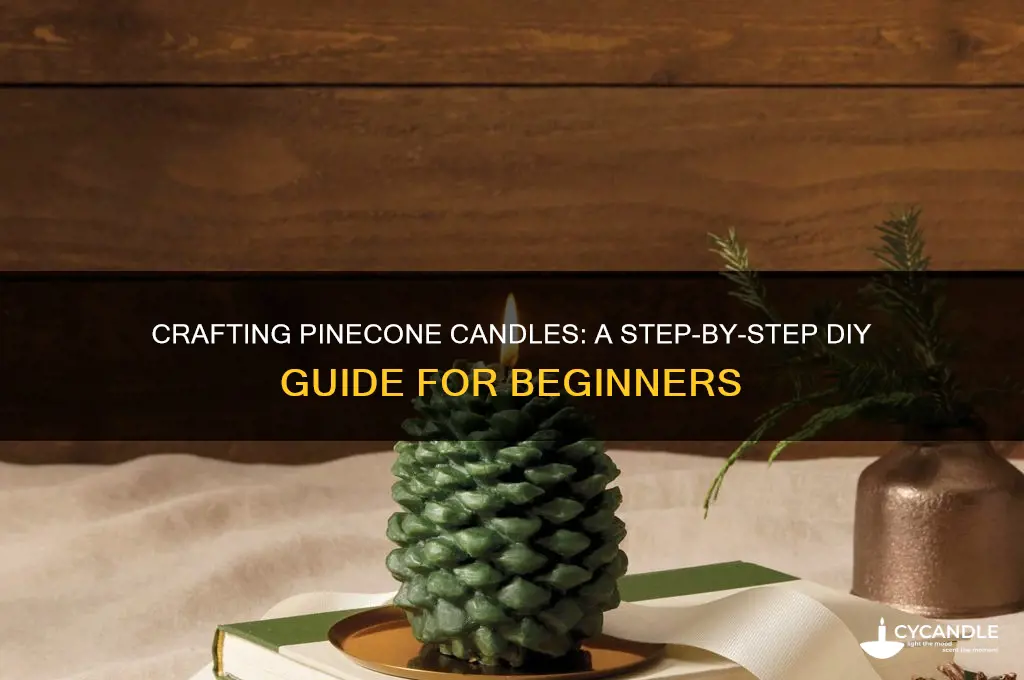 how to make candles out of pinecones