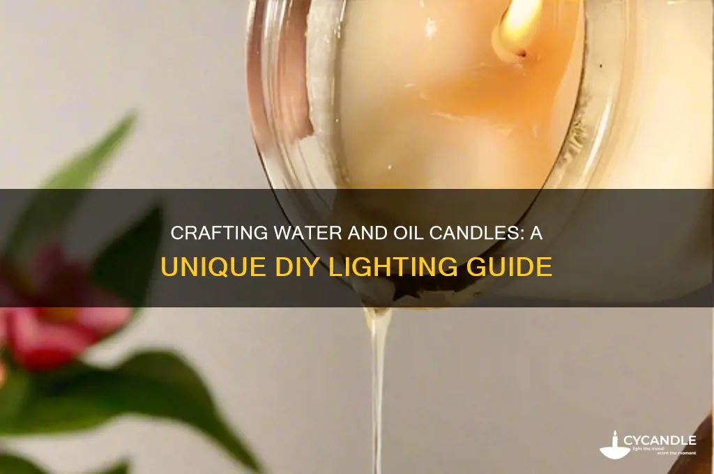 how to make candles out of water and oil