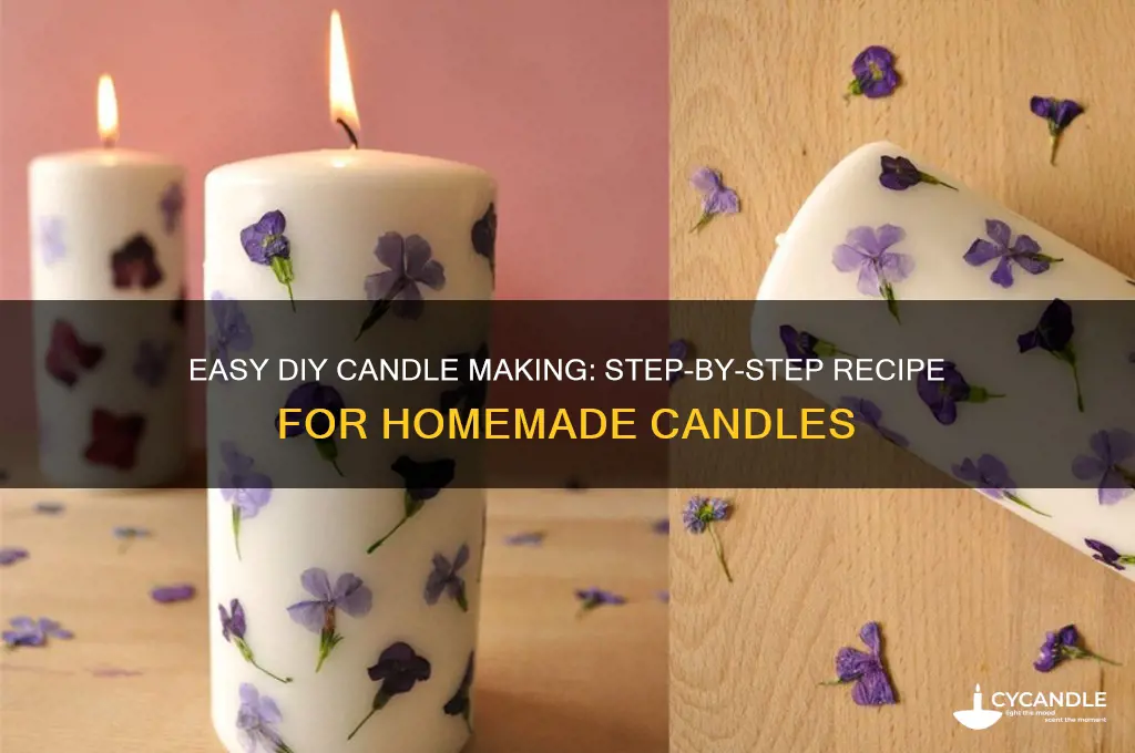 how to make candles recipe