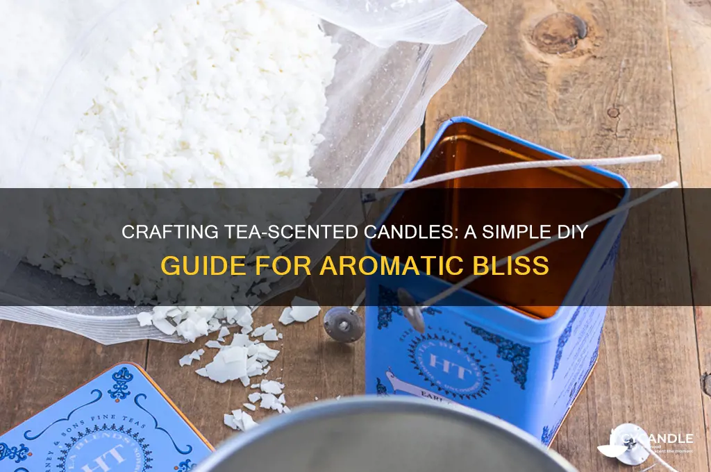 how to make candles scented with tea