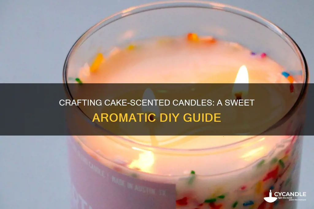how to make candles smell like cake