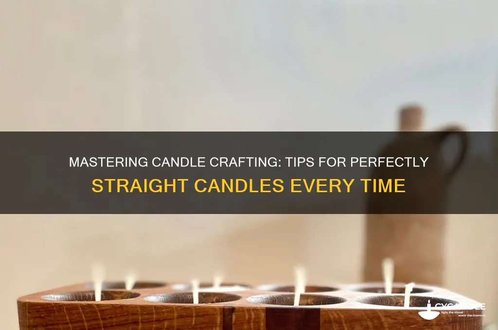 how to make candles stand straight