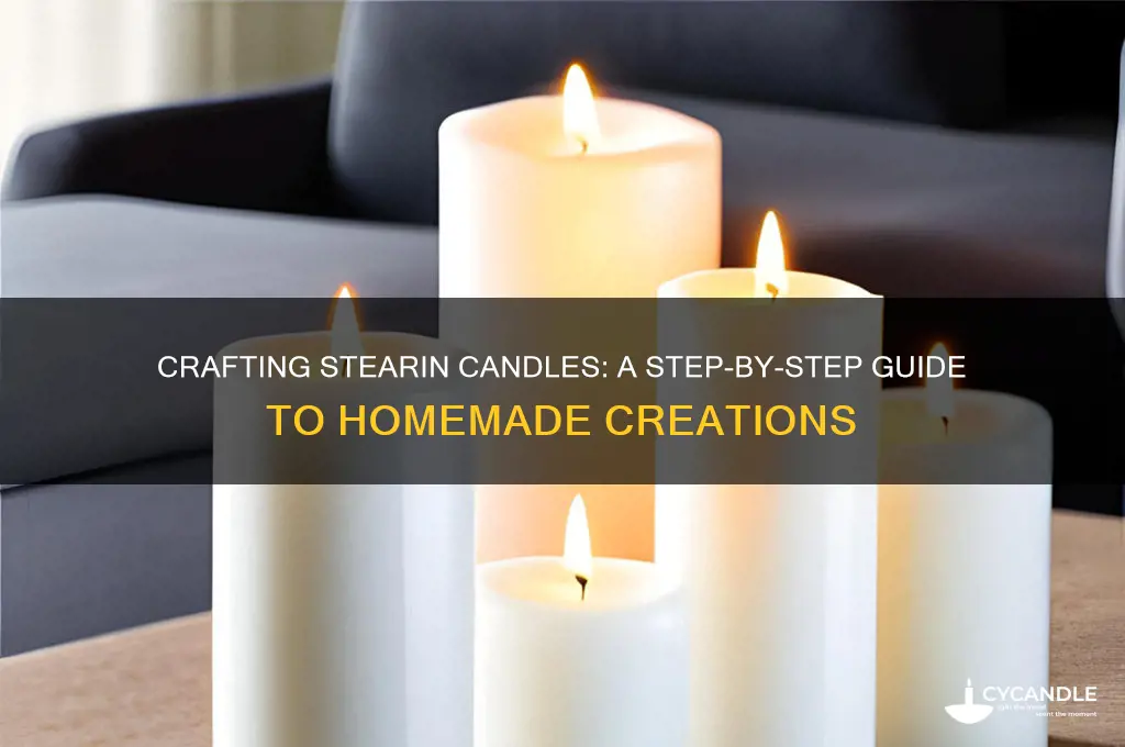 how to make candles stearin