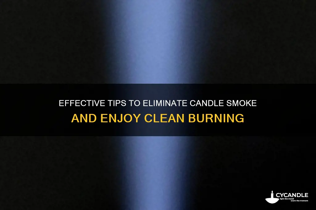how to make candles stop smoking