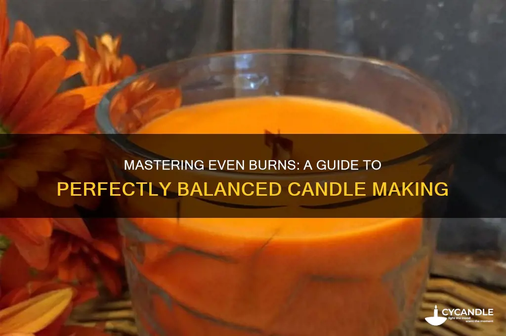 how to make candles that burn evenly