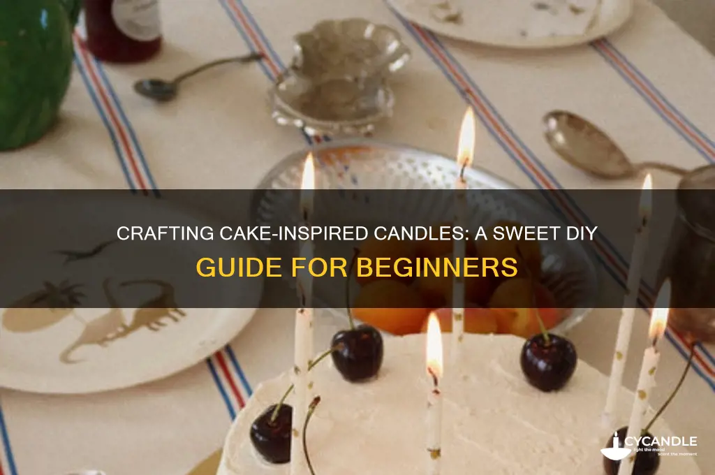 how to make candles that look like cakes