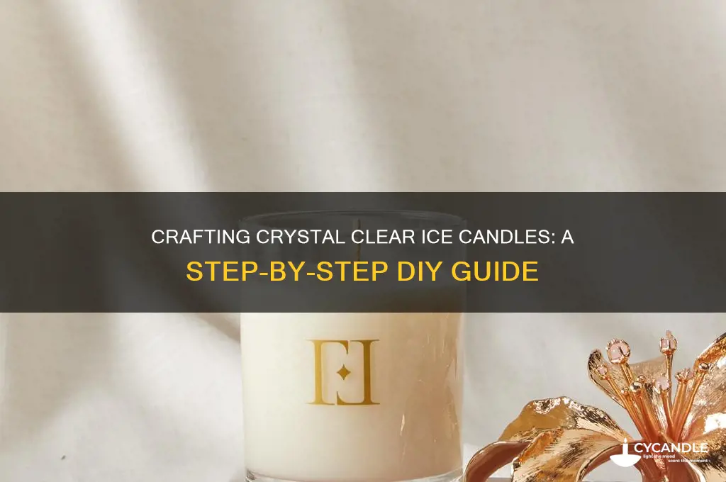 how to make candles that look like clear ice