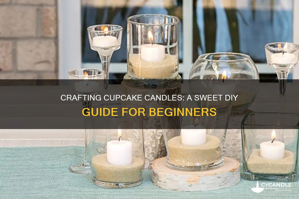 how to make candles that look like cupcakes