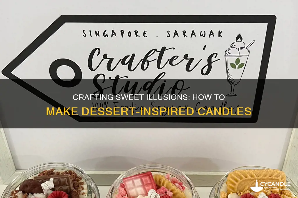 how to make candles that look like desserts