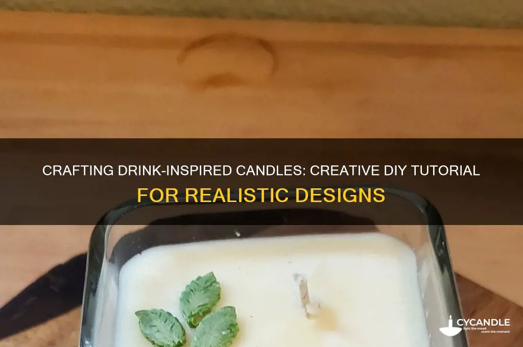 how to make candles that look like drinks
