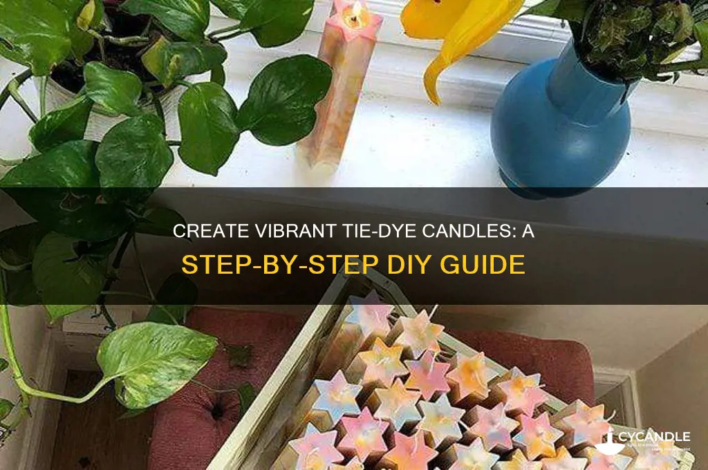 how to make candles that look tye dyed