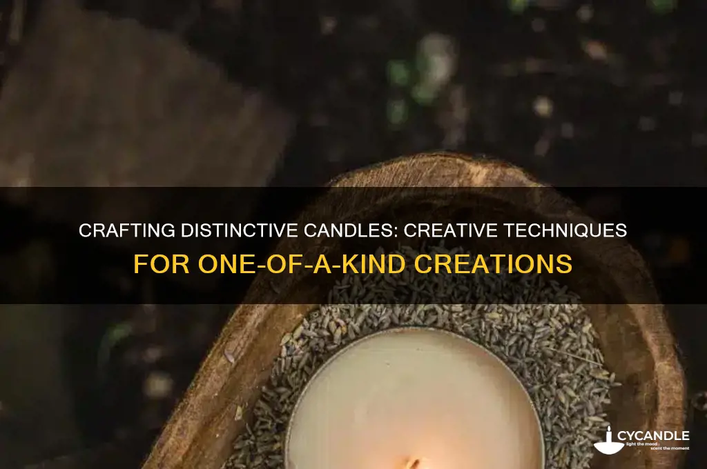how to make candles unique