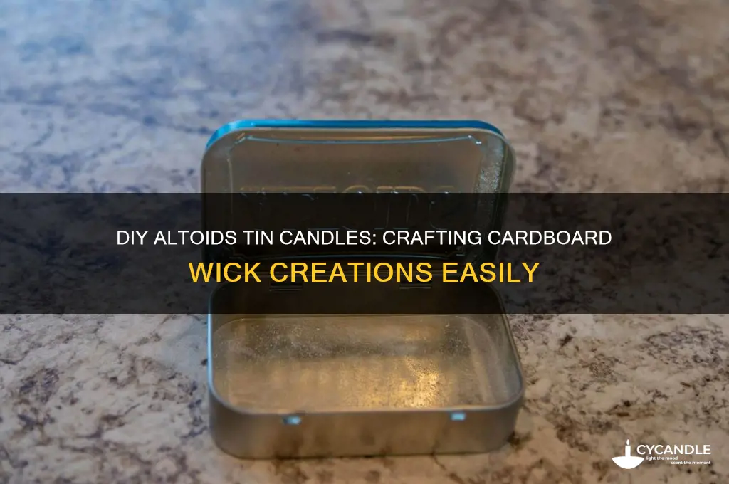 how to make candles using cardboard out of altoids tin