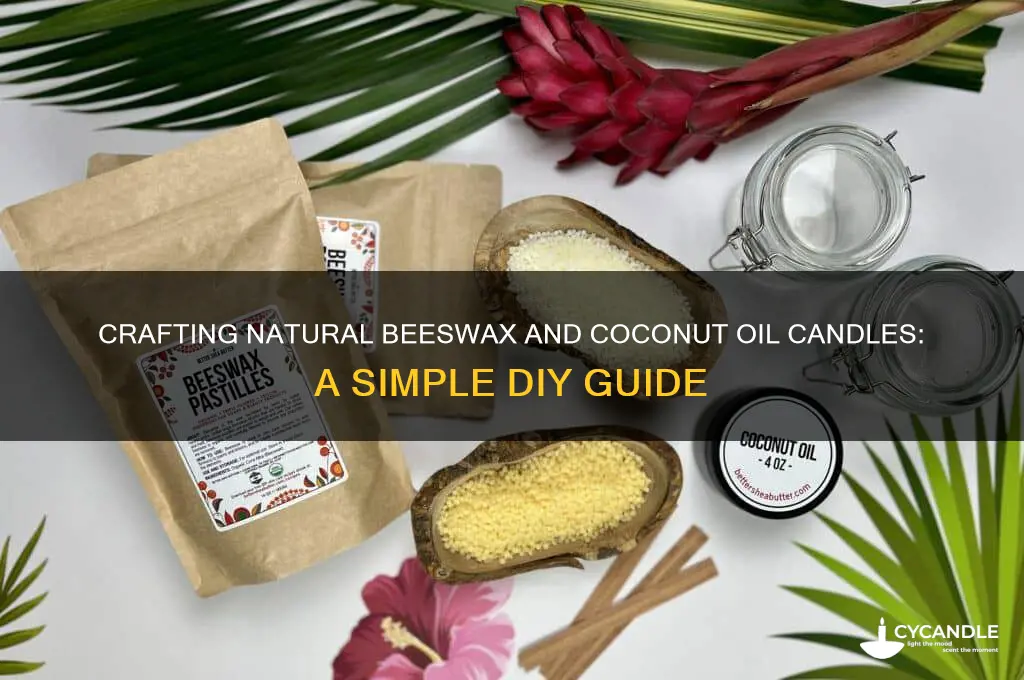 how to make candles with beeswax and coconut oil