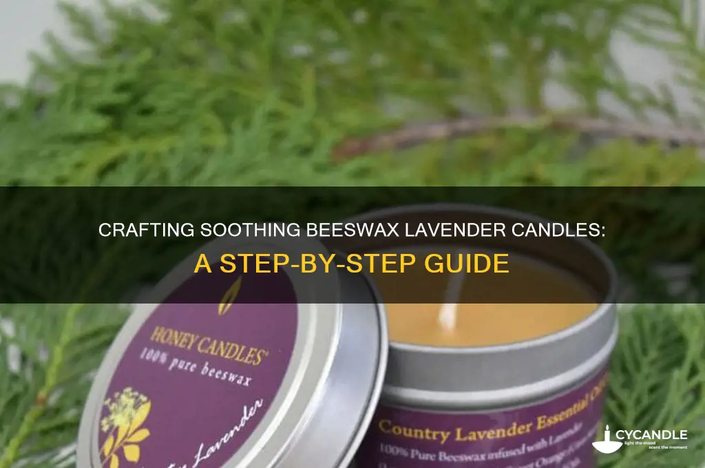 how to make candles with beeswax and lavender essential oils