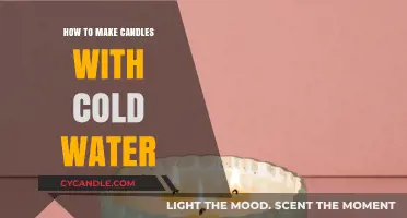 Crafting Candles Effortlessly: Cold Water Technique for Beginners