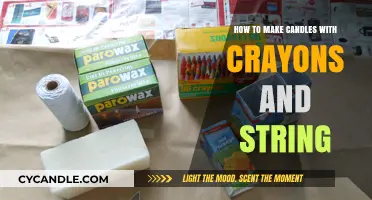 DIY Crayon Candles: Crafting Colorful Creations with String and Wax