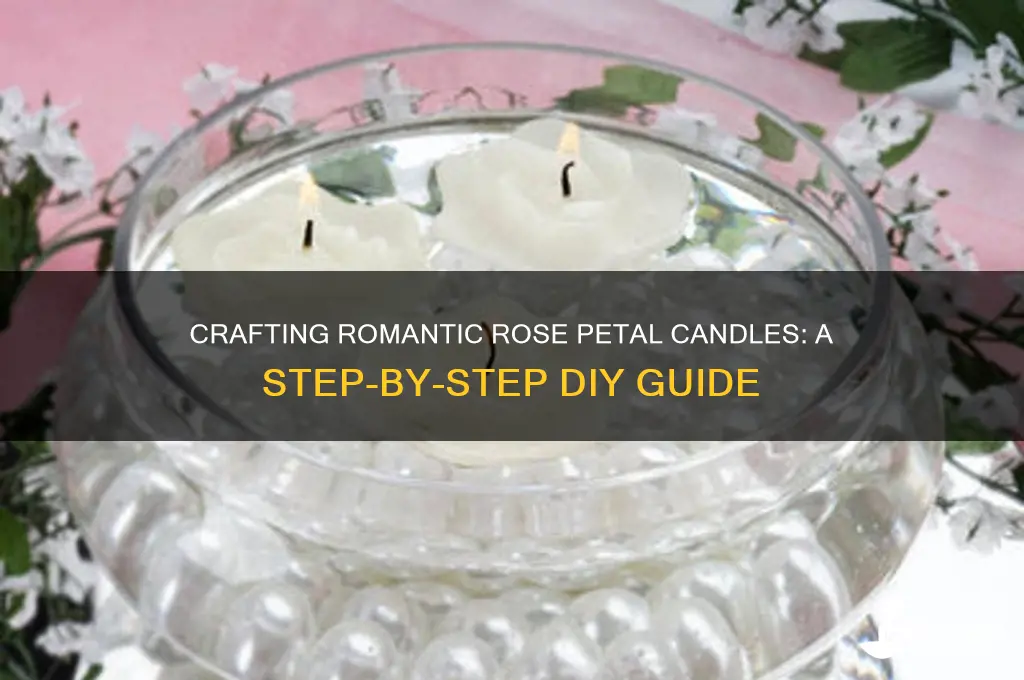 how to make candles with dried rose petals