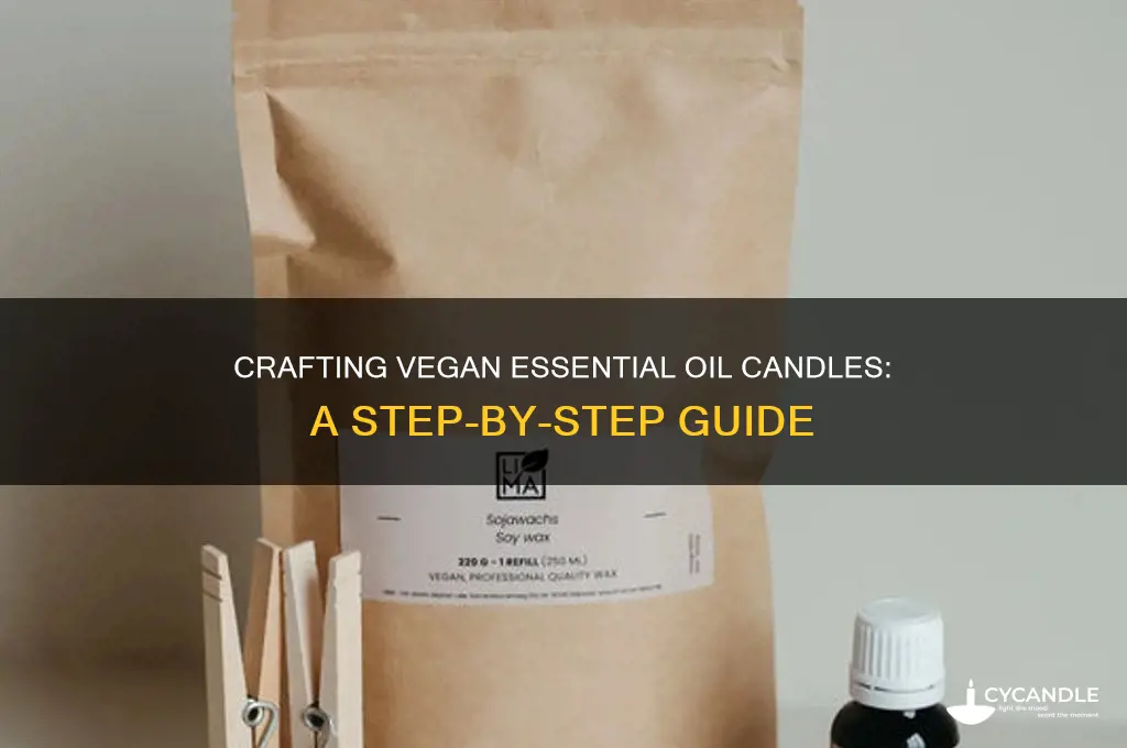 how to make candles with essential oils vegan