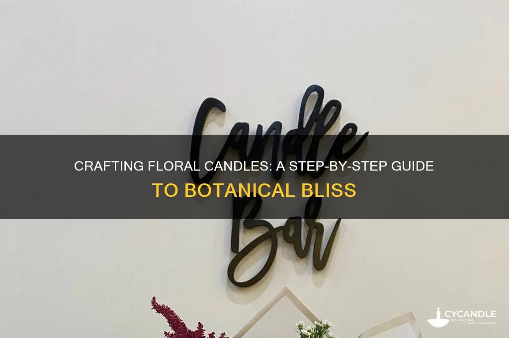 how to make candles with flowers