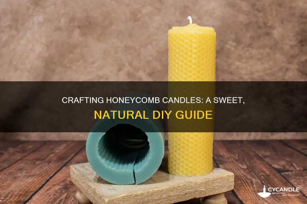 how to make candles with fresh honey comb