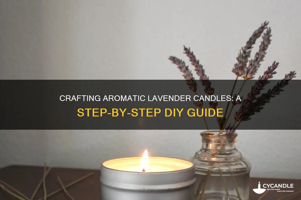 how to make candles with fresh lavender