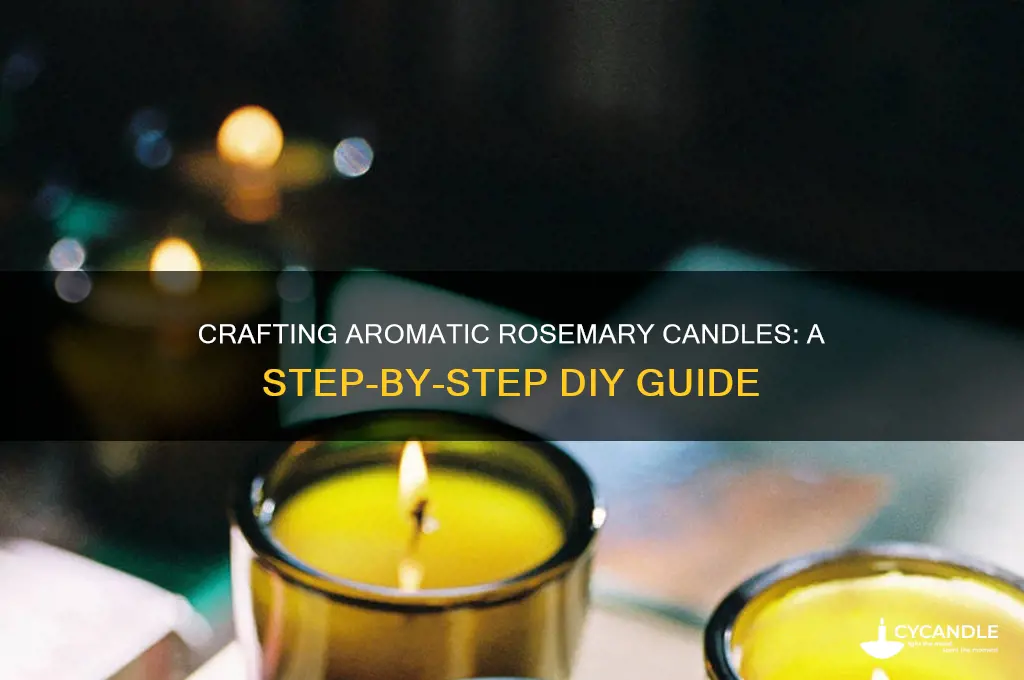 how to make candles with fresh rosemary