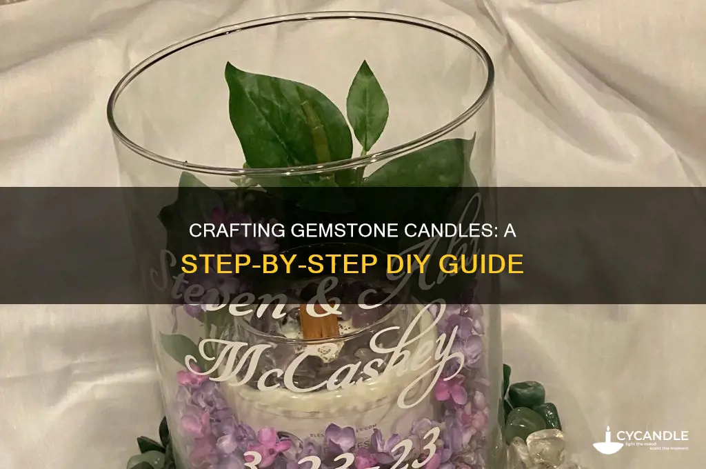 how to make candles with gemstone inside