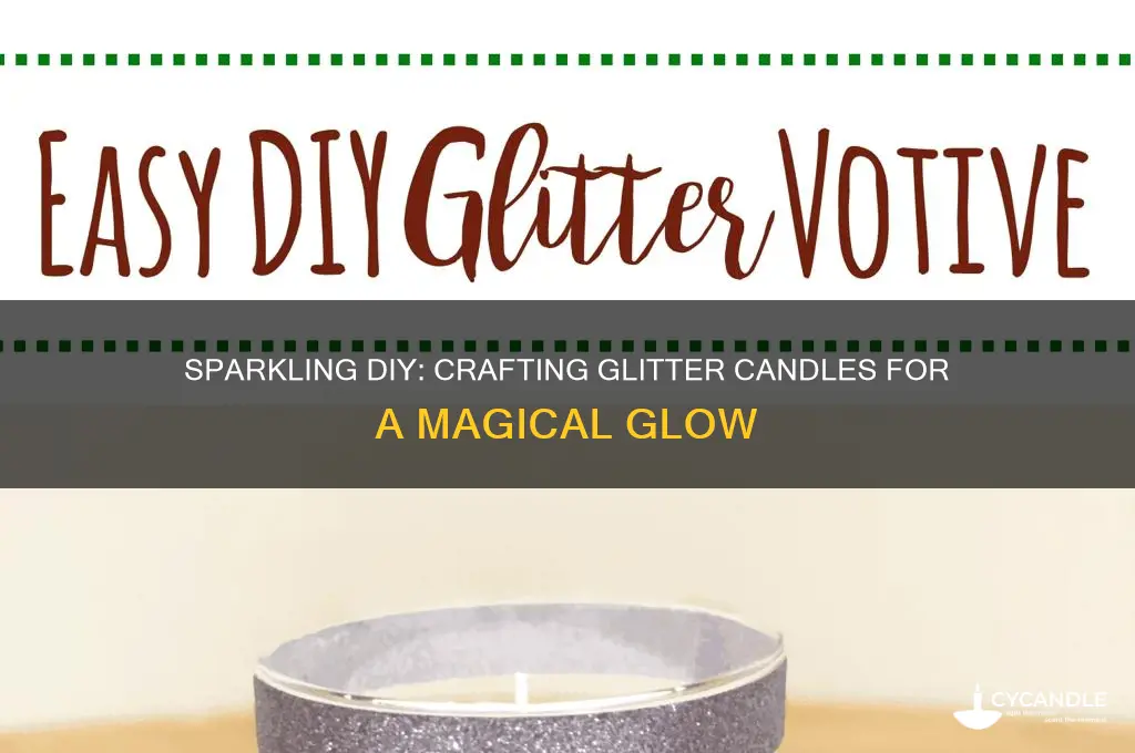 how to make candles with glitter