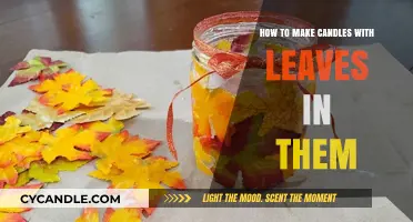 Crafting Leaf-Embedded Candles: A Step-by-Step DIY Guide