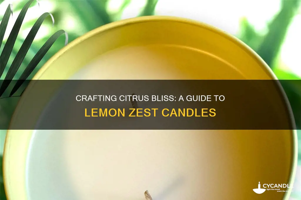 how to make candles with lemon zest