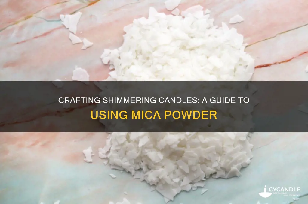 how to make candles with mica powder