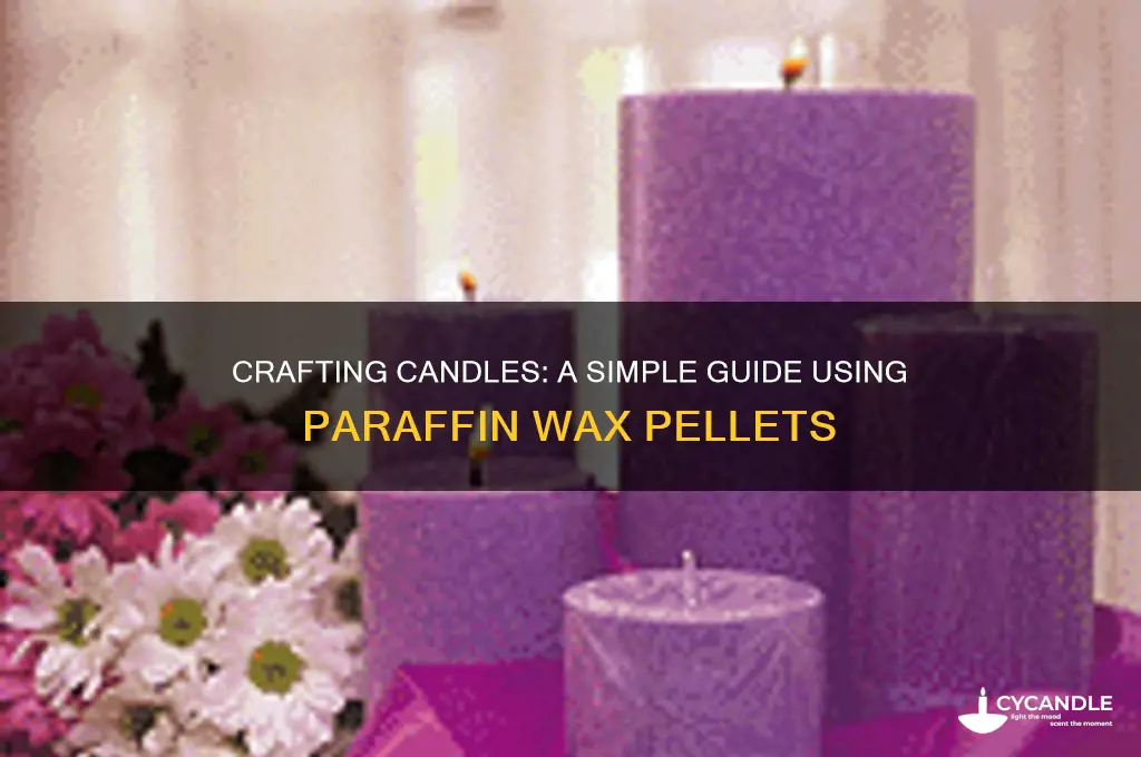 how to make candles with paraffin wax pellets