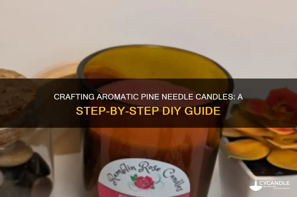 how to make candles with pine needles