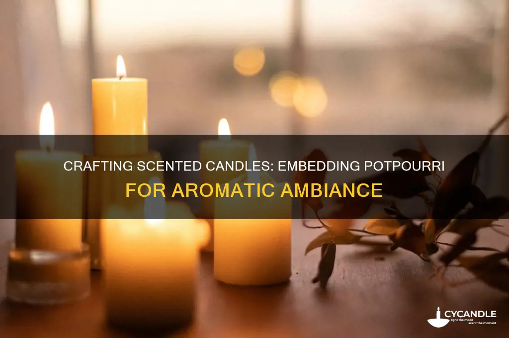 how to make candles with potpourri inside